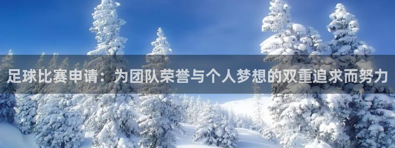 足球比赛申请:为团队荣誉与个人梦想的双重追求而努力